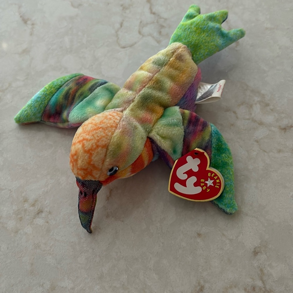Retro Ty beanie baby Nectar the hummingbird from 2000